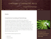 Tablet Screenshot of drchristinecarpenter.com